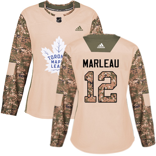 Adidas Maple Leafs #12 Patrick Marleau Camo Authentic Veterans Day Women's Stitched NHL Jersey